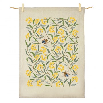 Tea Towel | Wattle + Bee | Organic Cotton